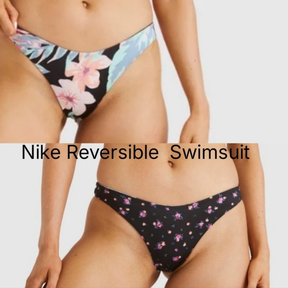 Billabong Nights In Paradise Reversible Hike Floral Bikini Swimsuit Bottom